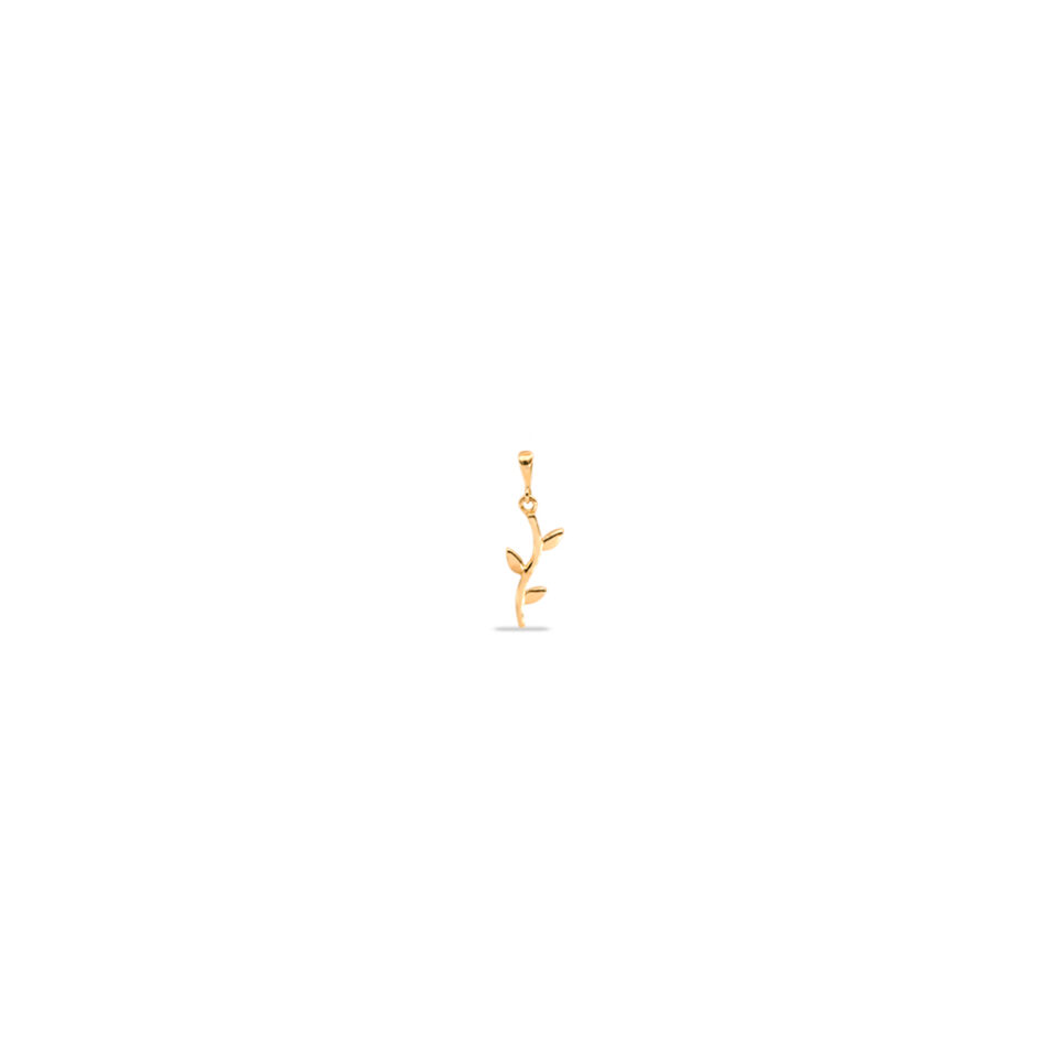 پلاک طلا برگ - ماوی گلد گالری