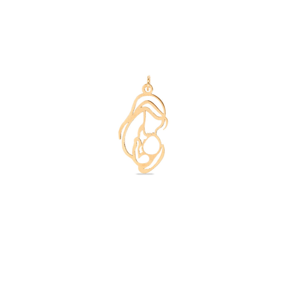 پلاک طلا مادر و بوسه - ماوی گلد گالری