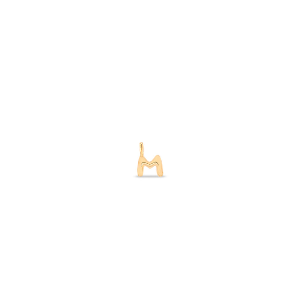 پلاک طلا M بدون نگین - ماوی گلد گالری