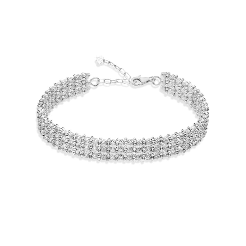 خرید النگو طلا البرناردو سه لاین سفید