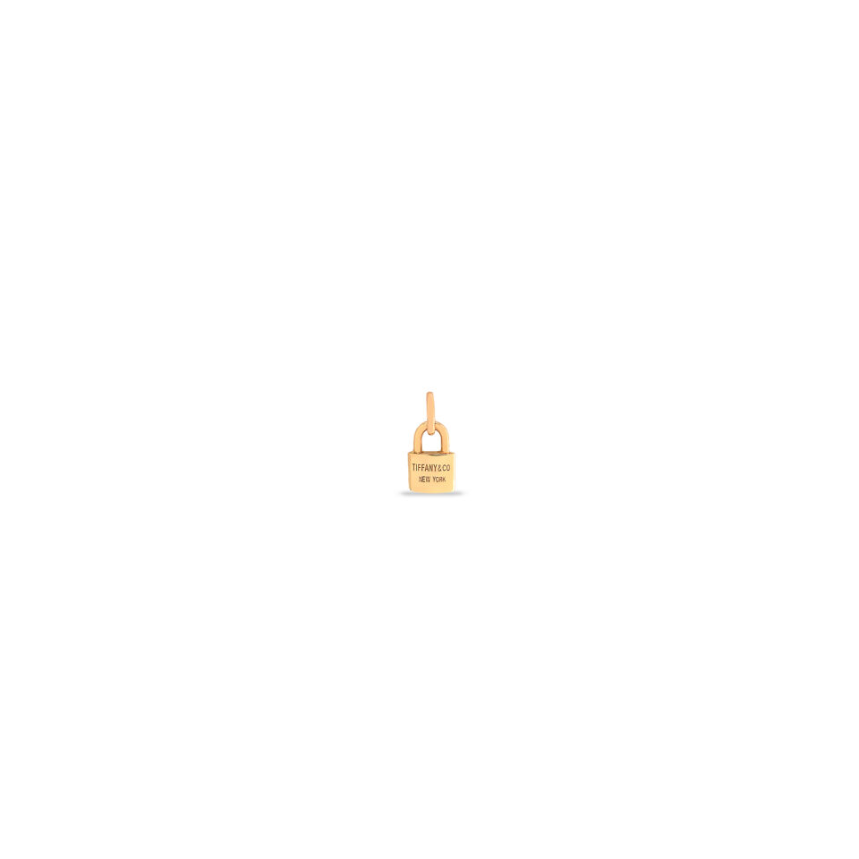 پلاک طلا قفل تیفانی کوچک - ماوی گلد گالری
