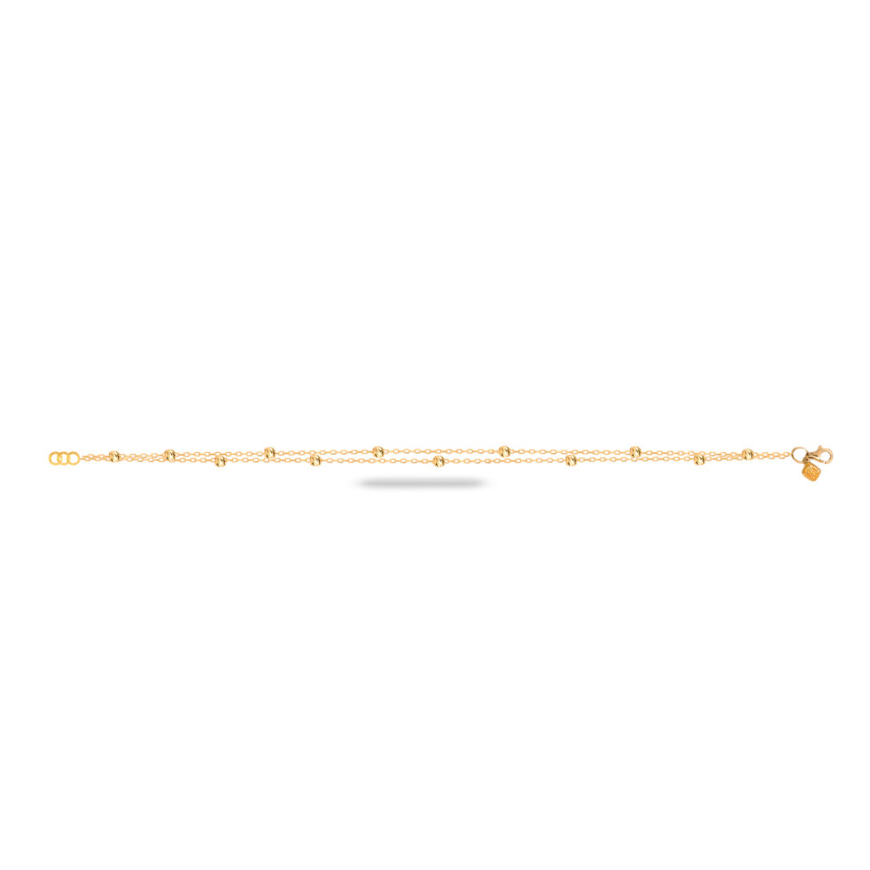 دستبند طلا البرناردو دو رج - ماوی گلد گالری