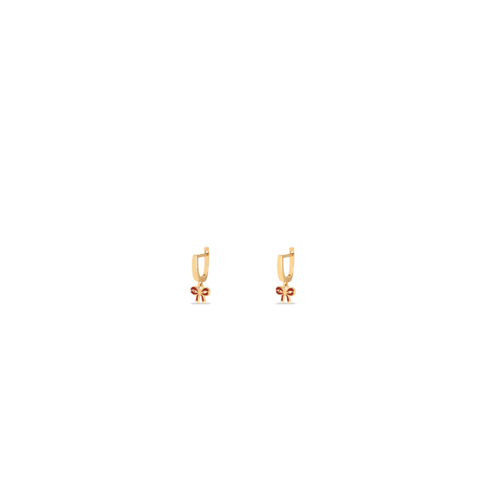 گوشواره طلا پاپیون کلیپسی بچه گانه - ماوی گلد گالری