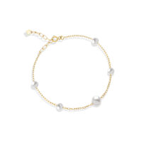 دستبند طلا تک رج مروارید - ماوی گلد گالری