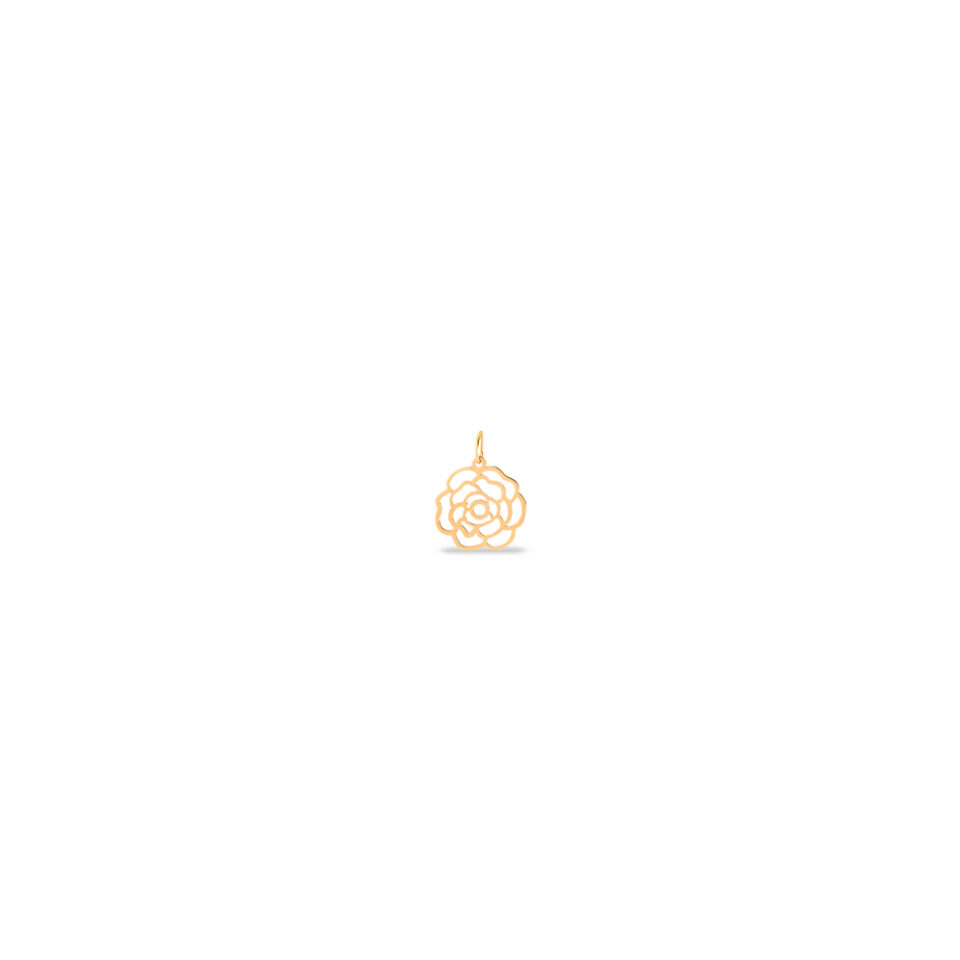 پلاک طلا گل رز - ماوی گلد گالری