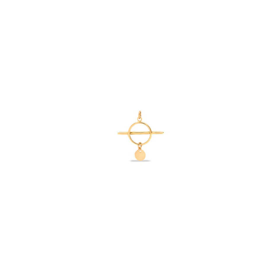 پلاک طلا خط و سکه - ماوی گلد گالری