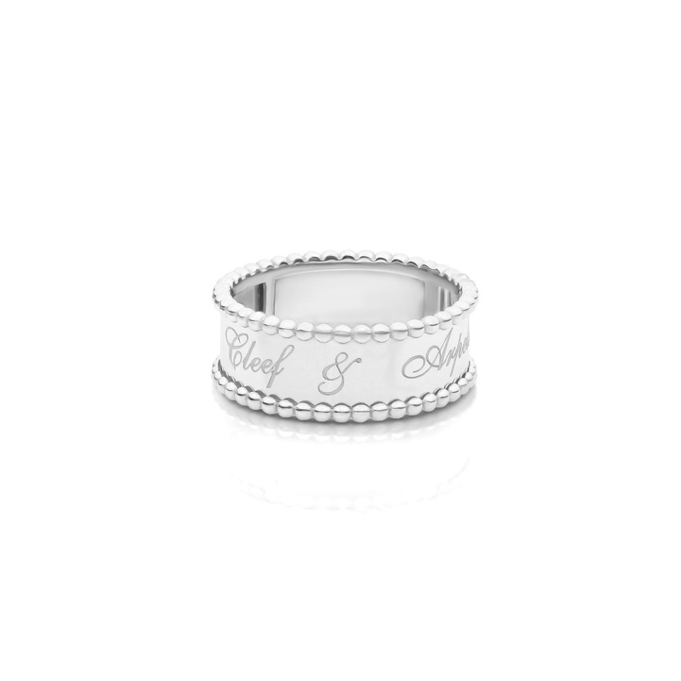 خرید انگشتر طلا سیگنیچر سفید