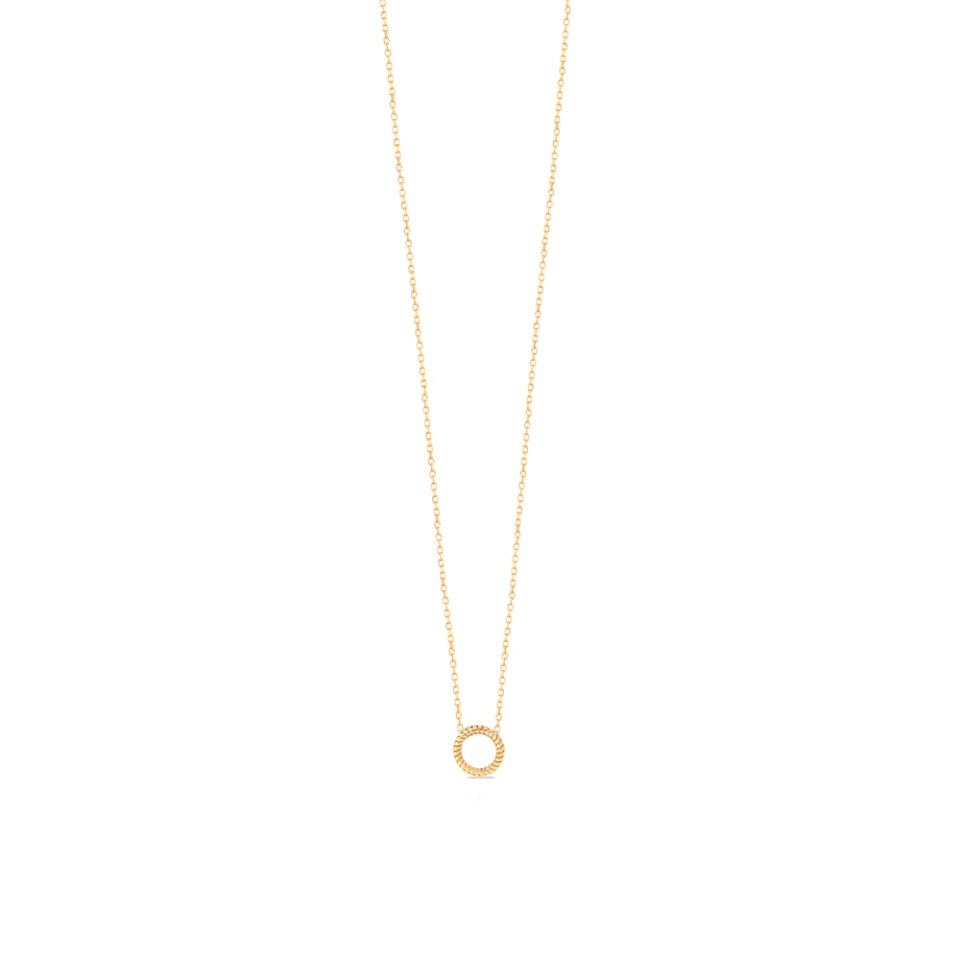 گردنبند طلا مینیمال دایره - ماوی گلد گالری