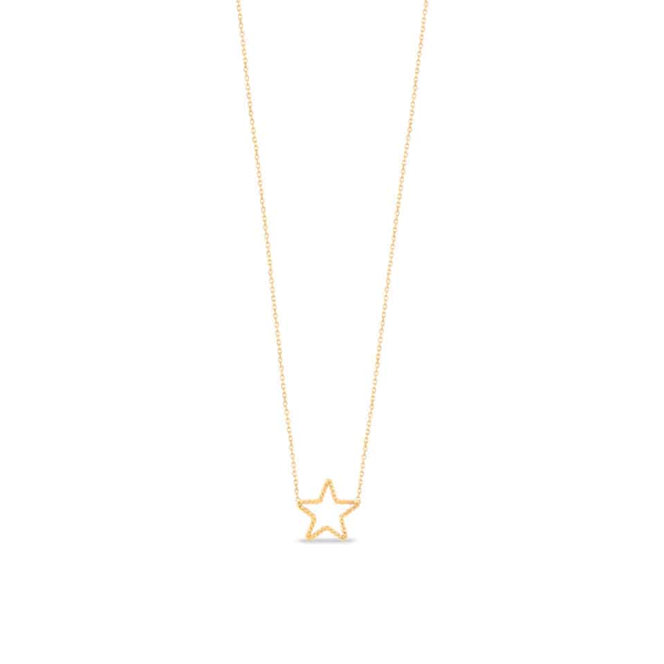 گردنبند طلا ستاره پیچی - ماوی گلد گالری