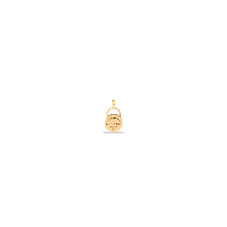 پلاک طلا دایره تیفانی کو 1 - ماوی گلد گالری
