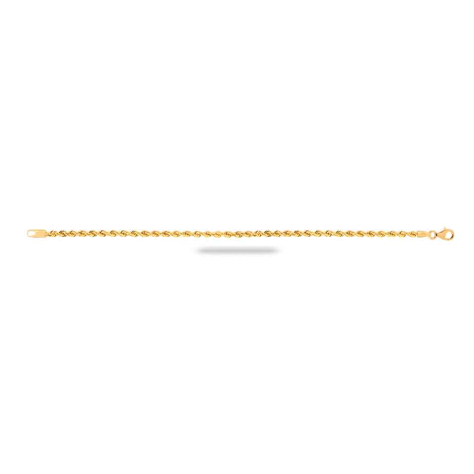 دستبند طلا طنابی 1 - ماوی گلد گالری