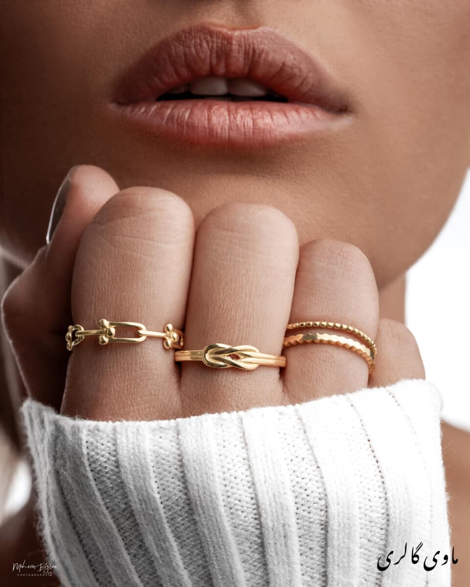 انگشتر طلا تیفانی ظریف مدل - ماوی گلد گالری