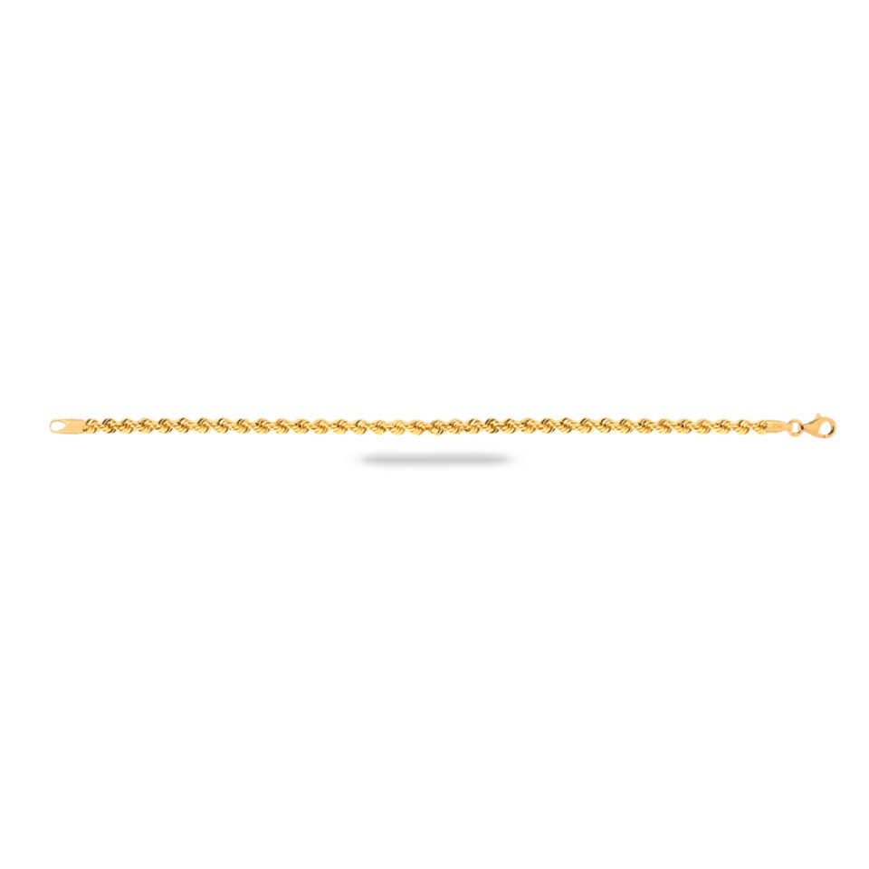 دستبند طلا طنابی3 - ماوی گلد گالری