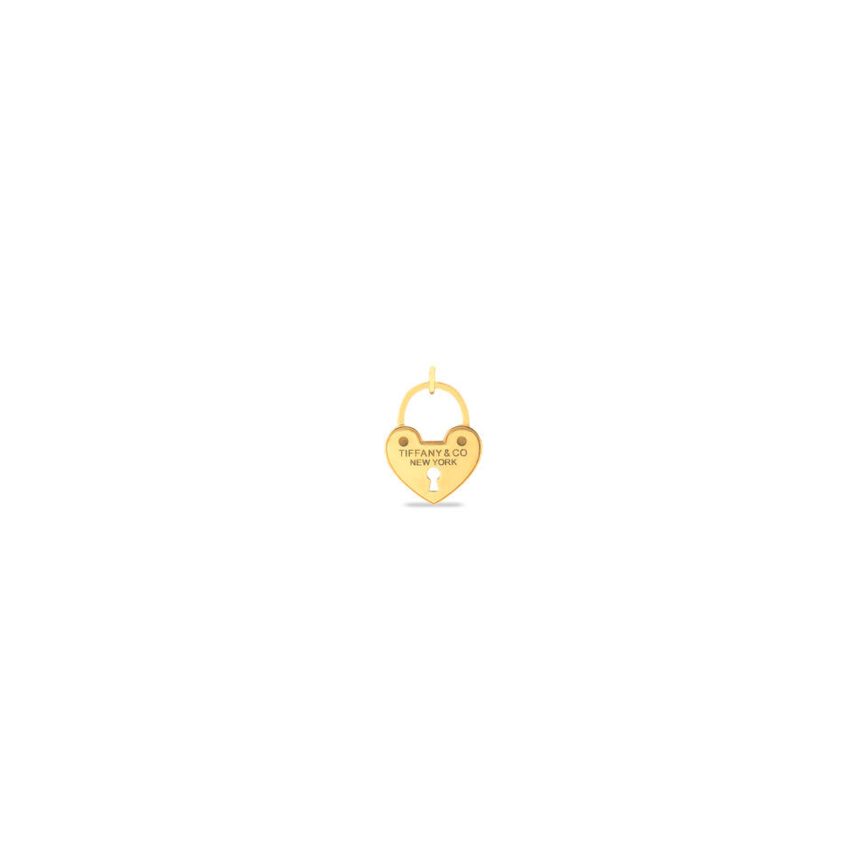 پلاک طلا قلب تیفانی قفل دار تخت 3 - ماوی گلد گالری