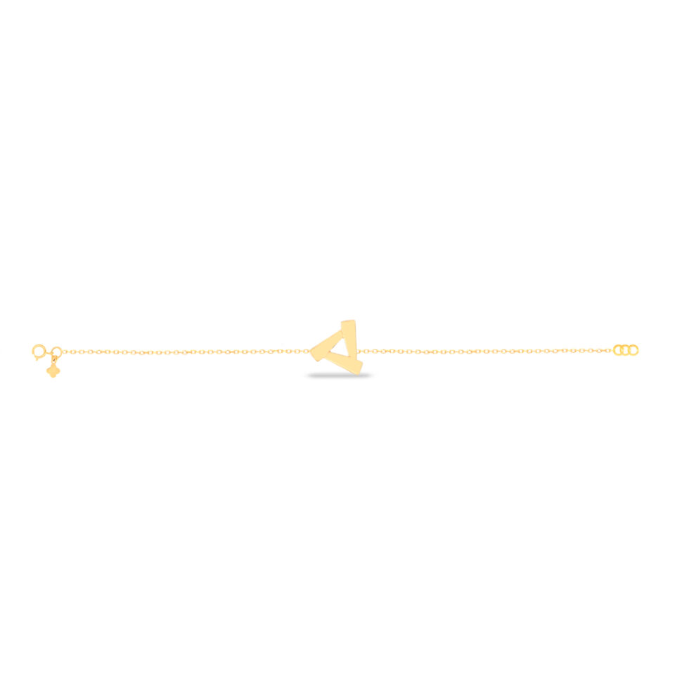 دستبند طلا مثلث پهن و باریک - ماوی گلد گالری