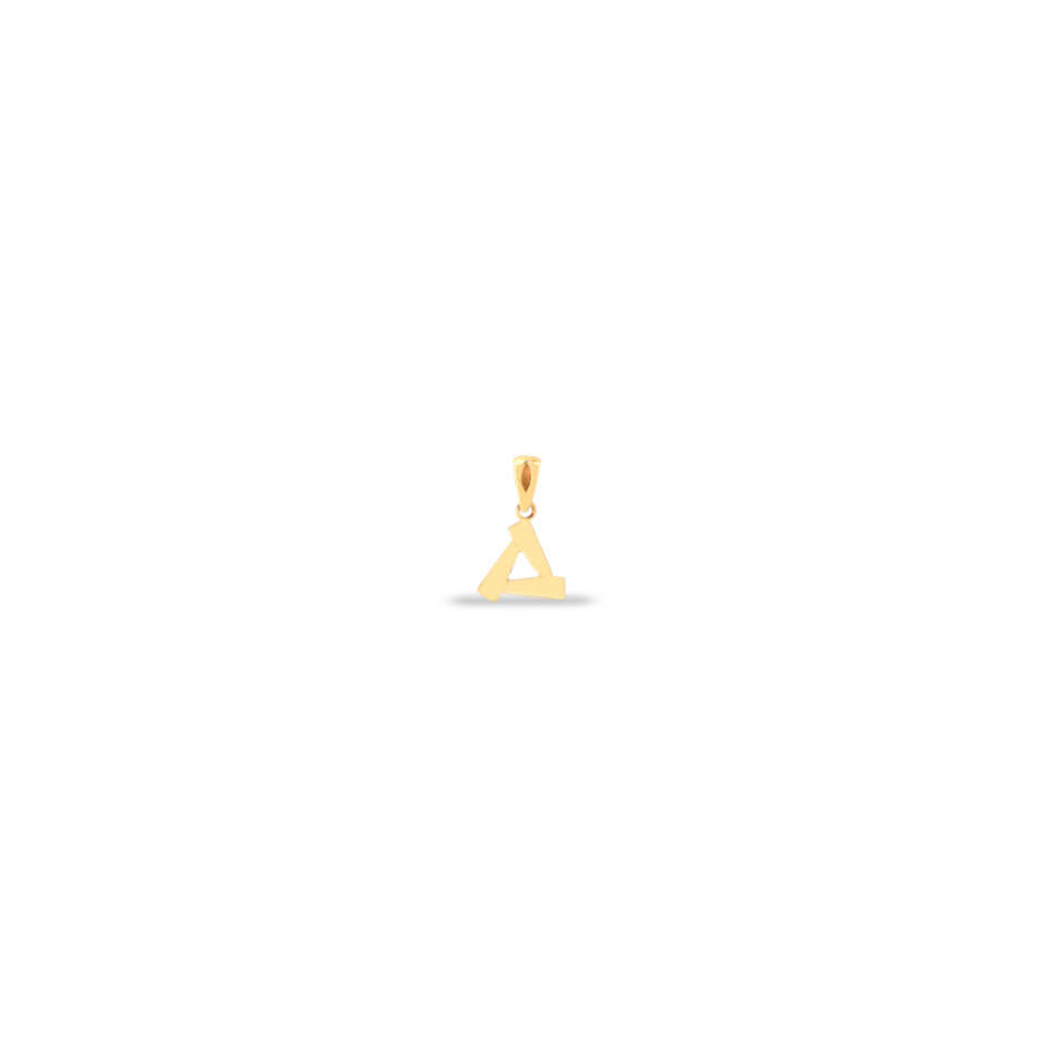پلاک طلا مثلث پهن و باریک - ماوی گلد گالری