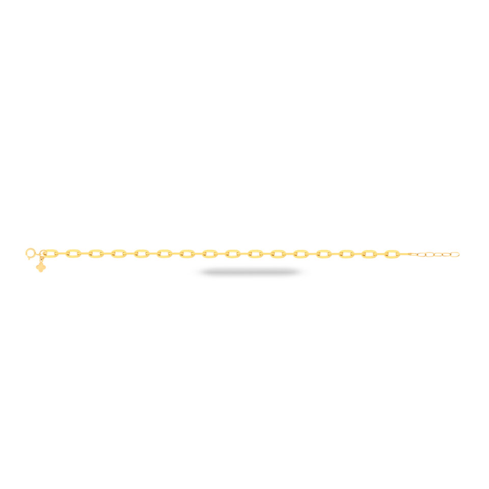 دستبند طلا سوپرلایت کوچک - ماوی گلد گالری