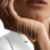 گردنبند طلا البرناردو بیضی گلد مدل - ماوی گلد گالری