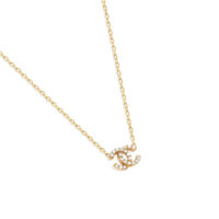 گردنبند طلا شنل نگینی برجسته