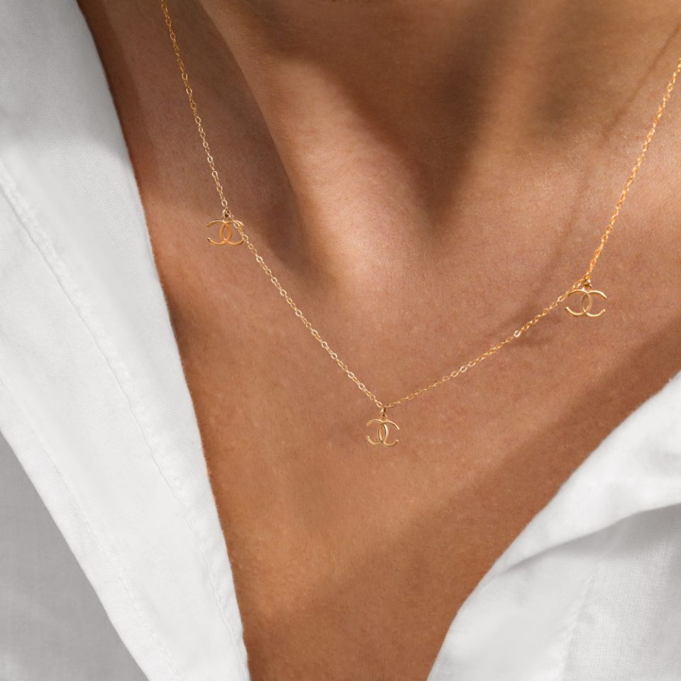 خرید گردنبند طلا شنل لیزری