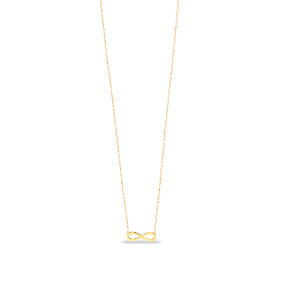 گردنبند طلا بی نهایت لیزری - ماوی گلد گالری