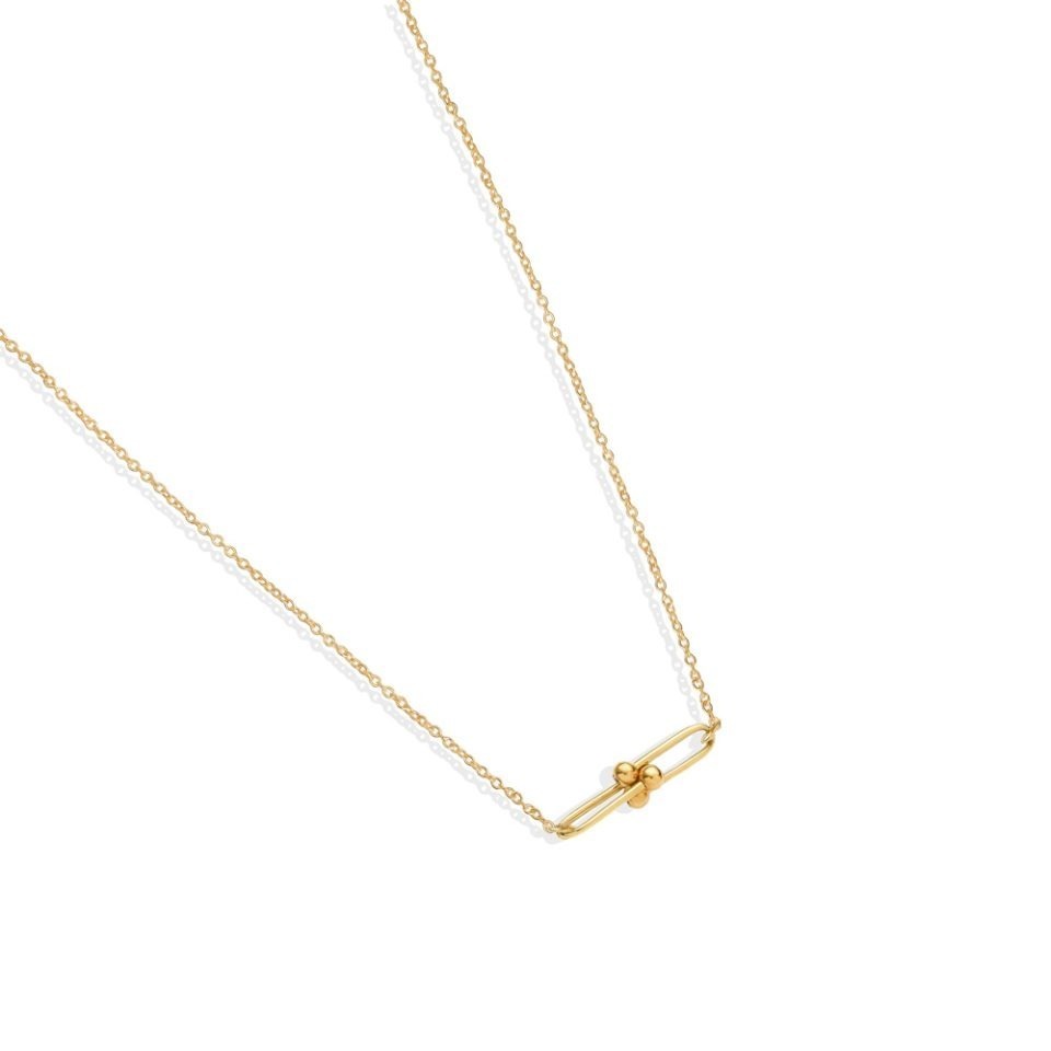 خرید گردنبند طلا تیفانی دوتایی و زنجیر