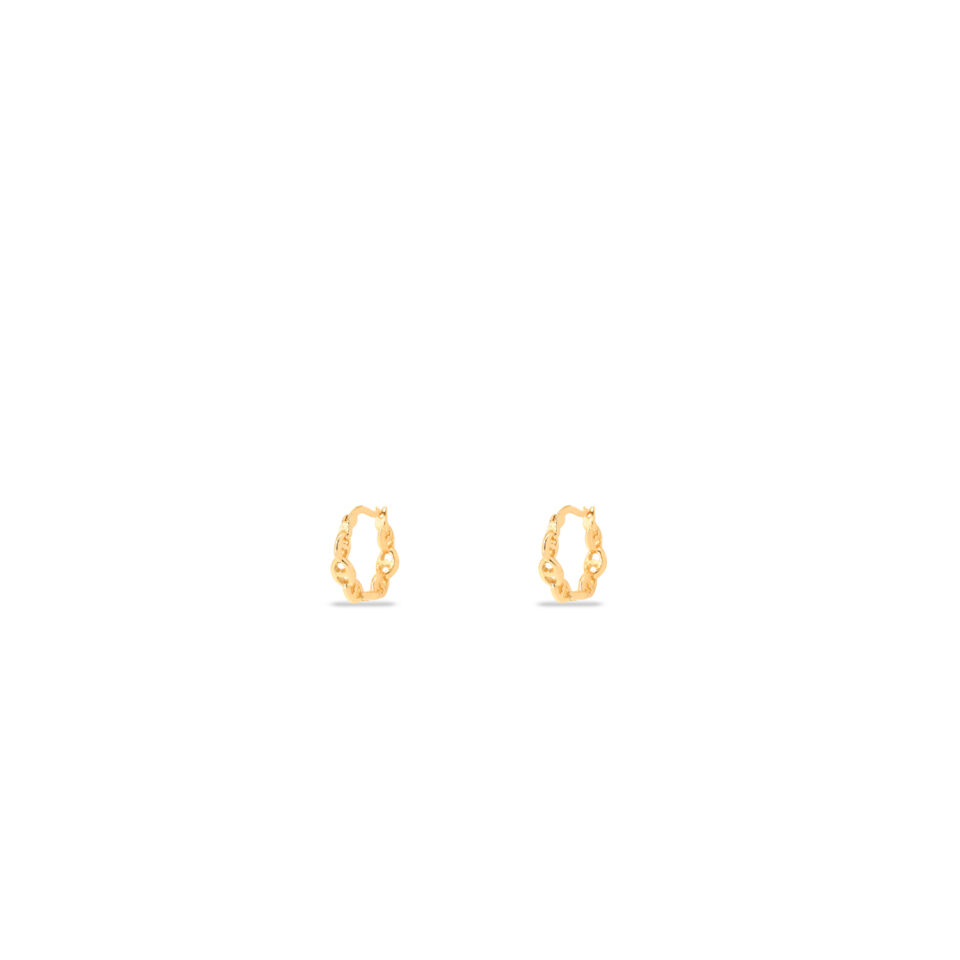 گوشواره طلا کلیپسی هرمس پیوسته 2 - ماوی گلد گالری