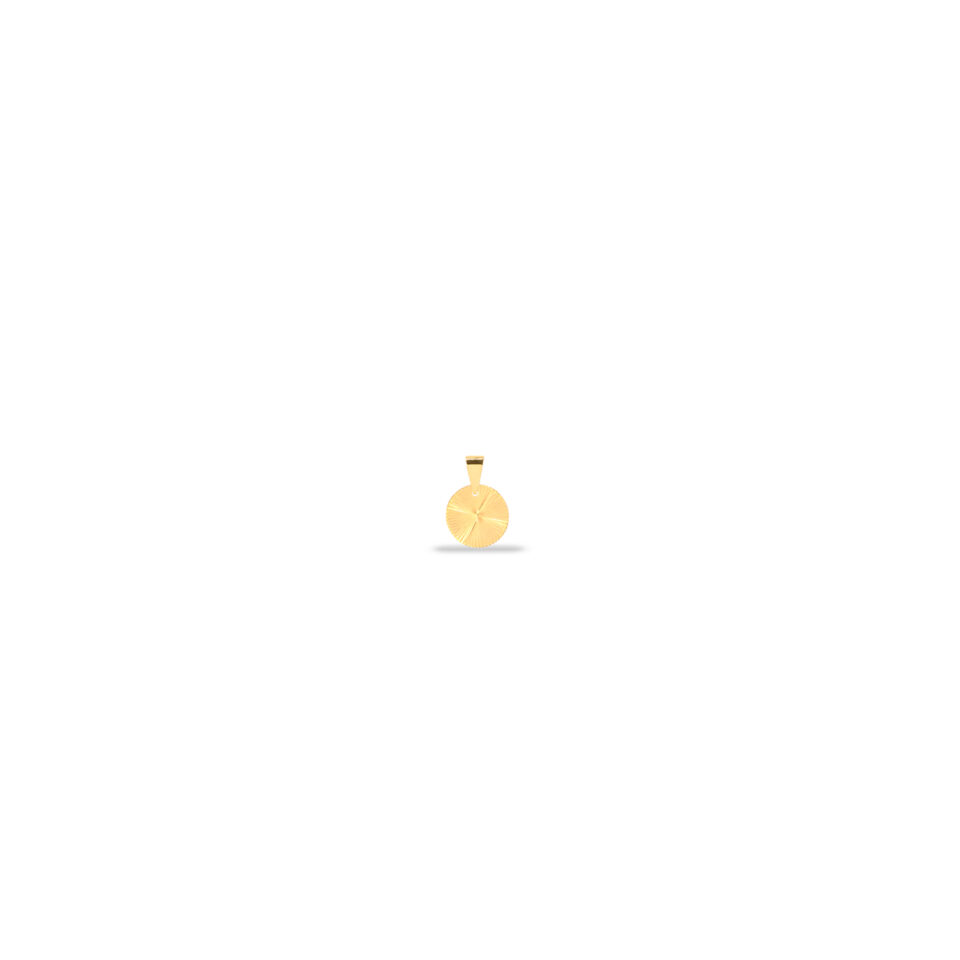 پلاک طلا دایره الحمبرا تراشدار - ماوی گلد گالری