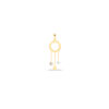 پلاک طلا پروفیل دایره تمام آویز - ماوی گلد گالری