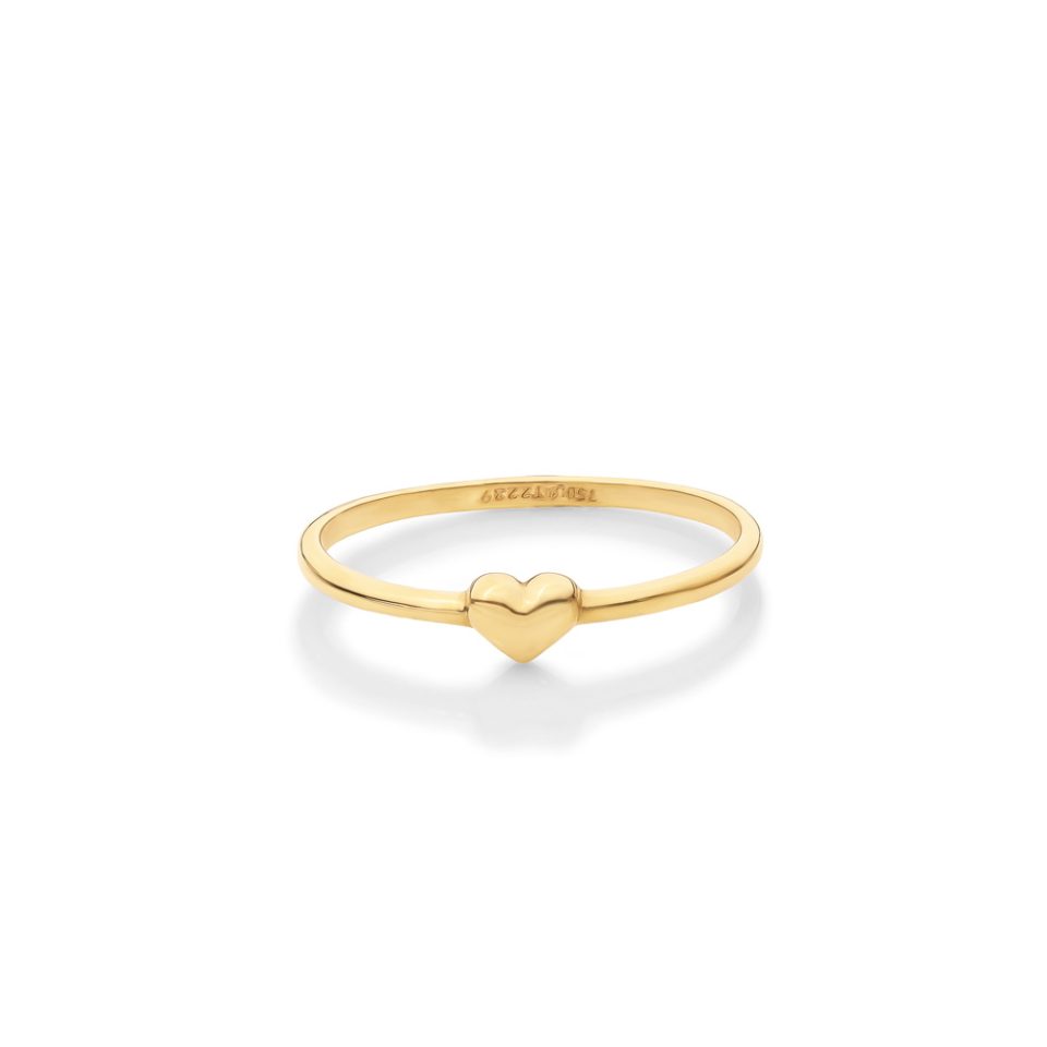 خرید انگشتر طلا قلب دامله