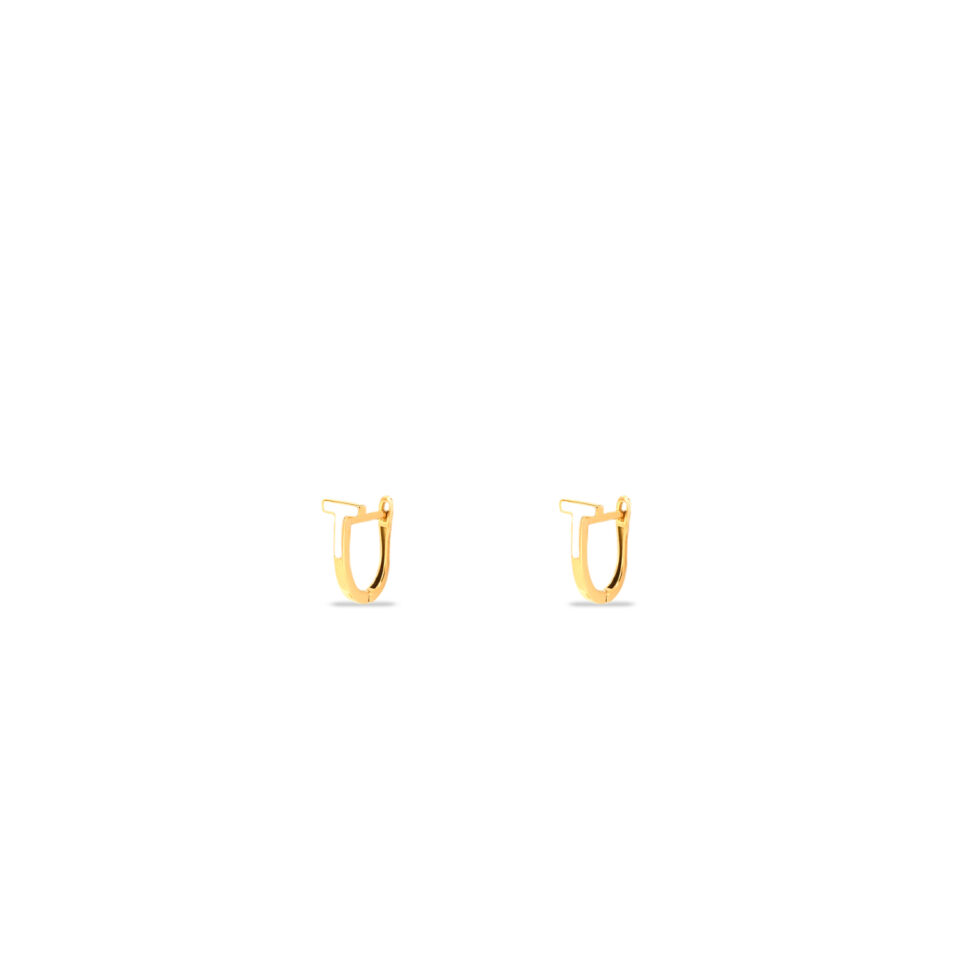 گوشواره طلا کلیپسی تی تیفانی مینایی - ماوی گلد گالری