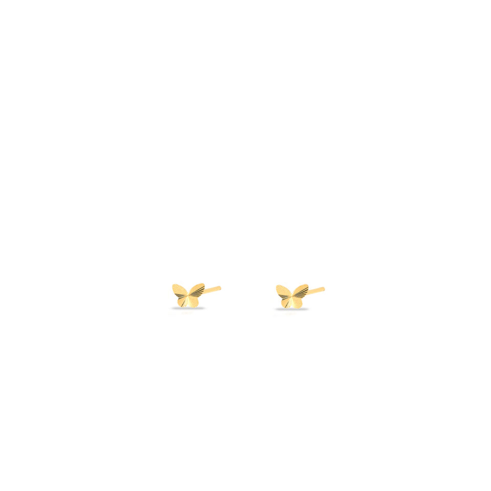 گوشواره طلا میخی پروانه الحمبرا 1 - ماوی گلد گالری