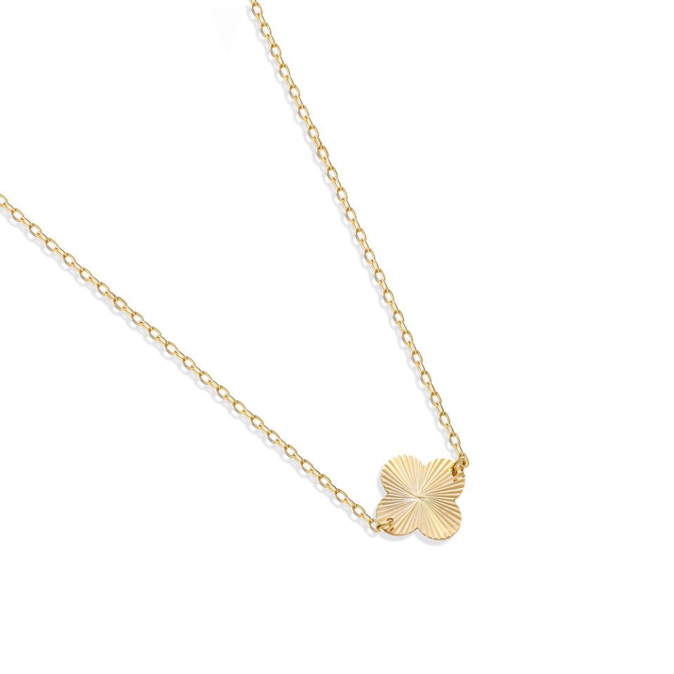 خرید گردنبند طلا ونکلیف الحمبرا تراشدار 1