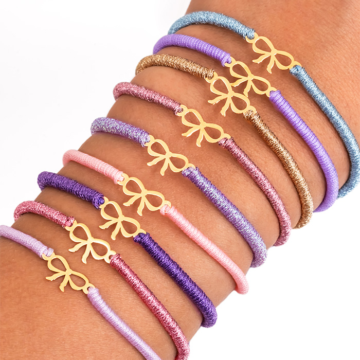 خرید دستبند طلا پاپیون فانتزی