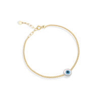 دستبند طلا کارتیه و چشم نظر کیدز - ماوی گلد گالری