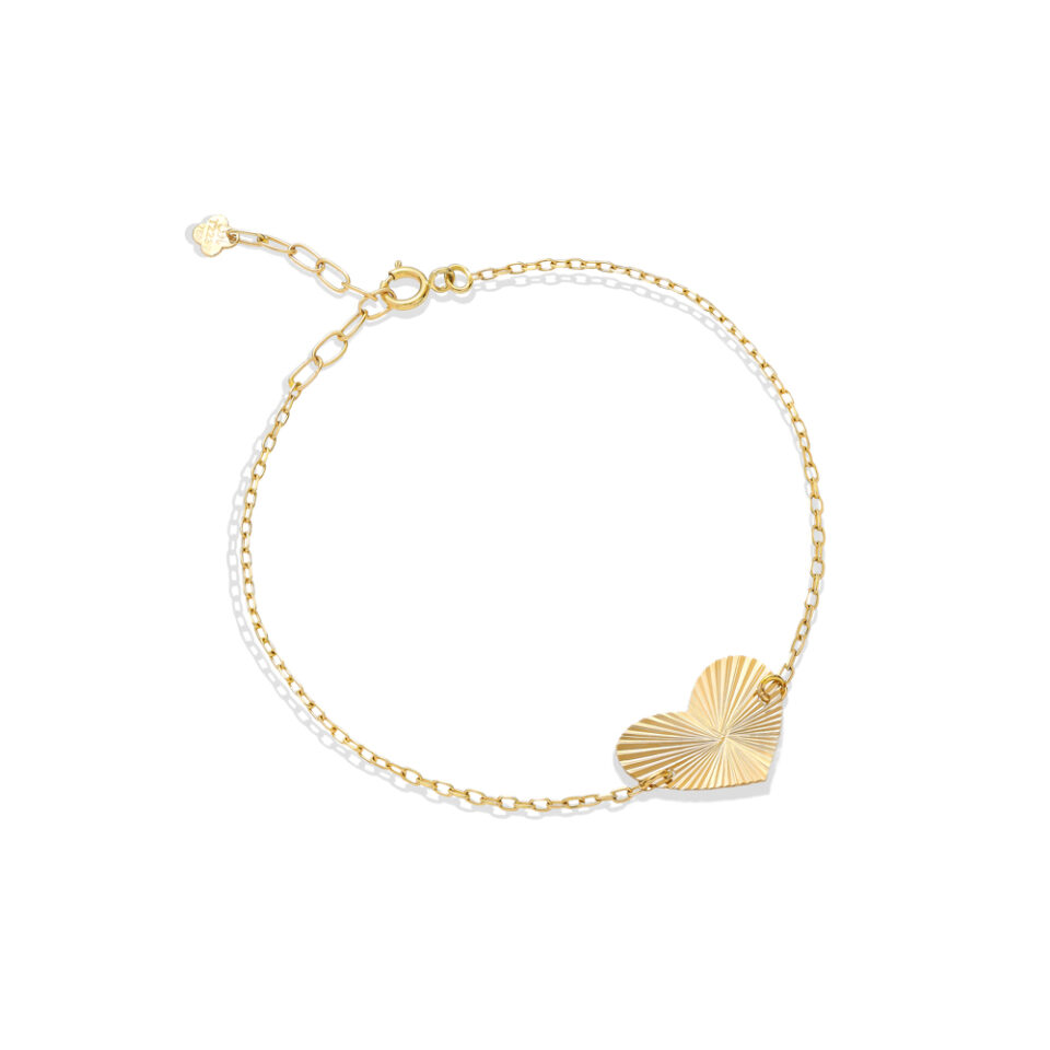 دستبند طلا قلب الحمبرا 1 - ماوی گلد گالری