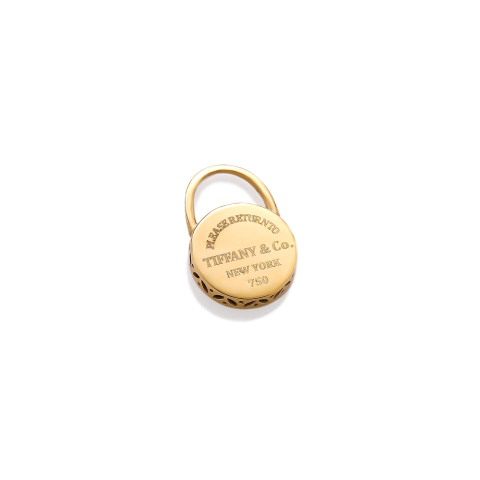 پلاک طلا قفل دایره تیفانی - ماوی گلد گالری