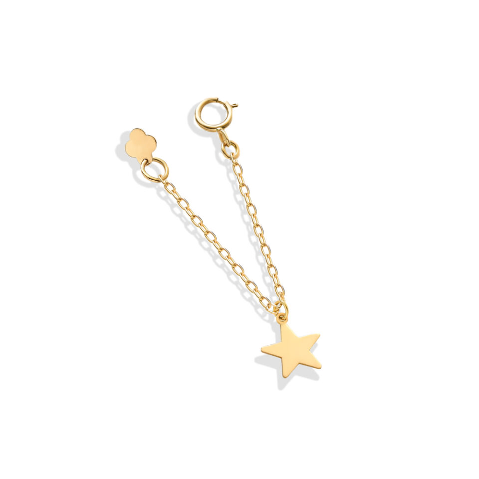 آویز ساعت طلا ستاره توپر - ماوی گلد گالری