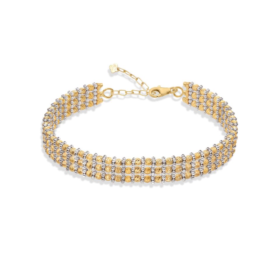 خرید النگو طلا البرناردو سه لاین دو رنگ