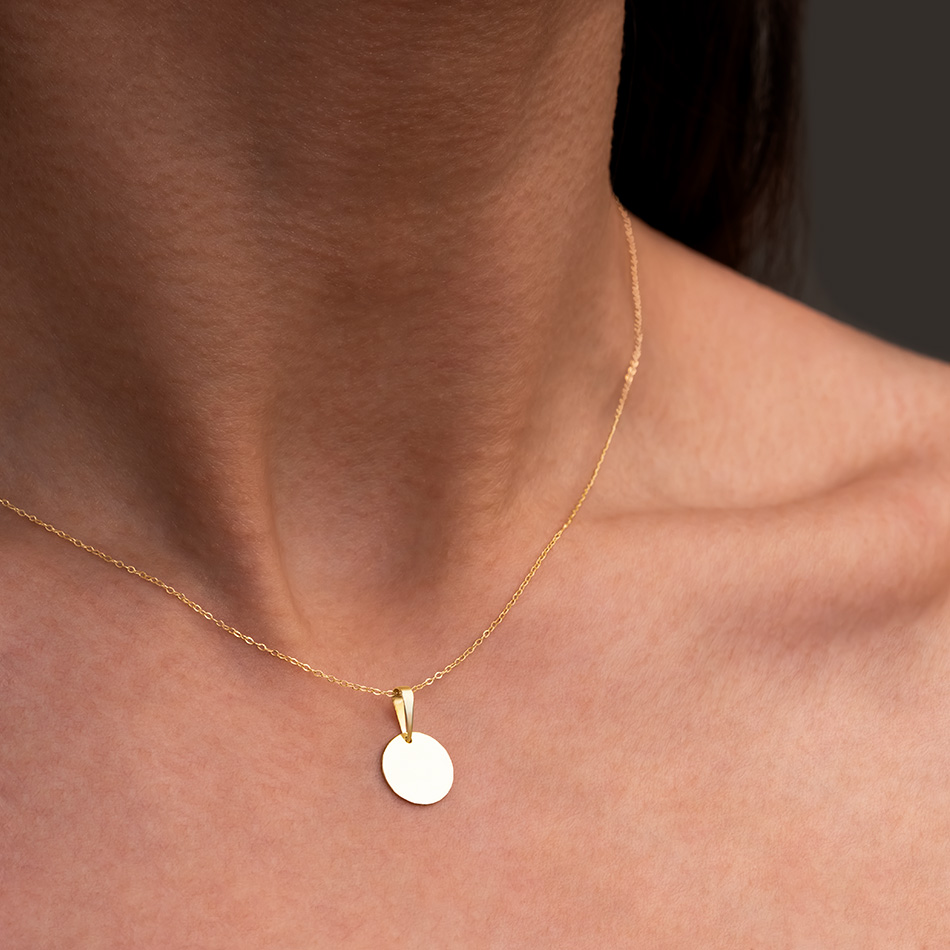 خرید پلاک طلا سکه آینه ای