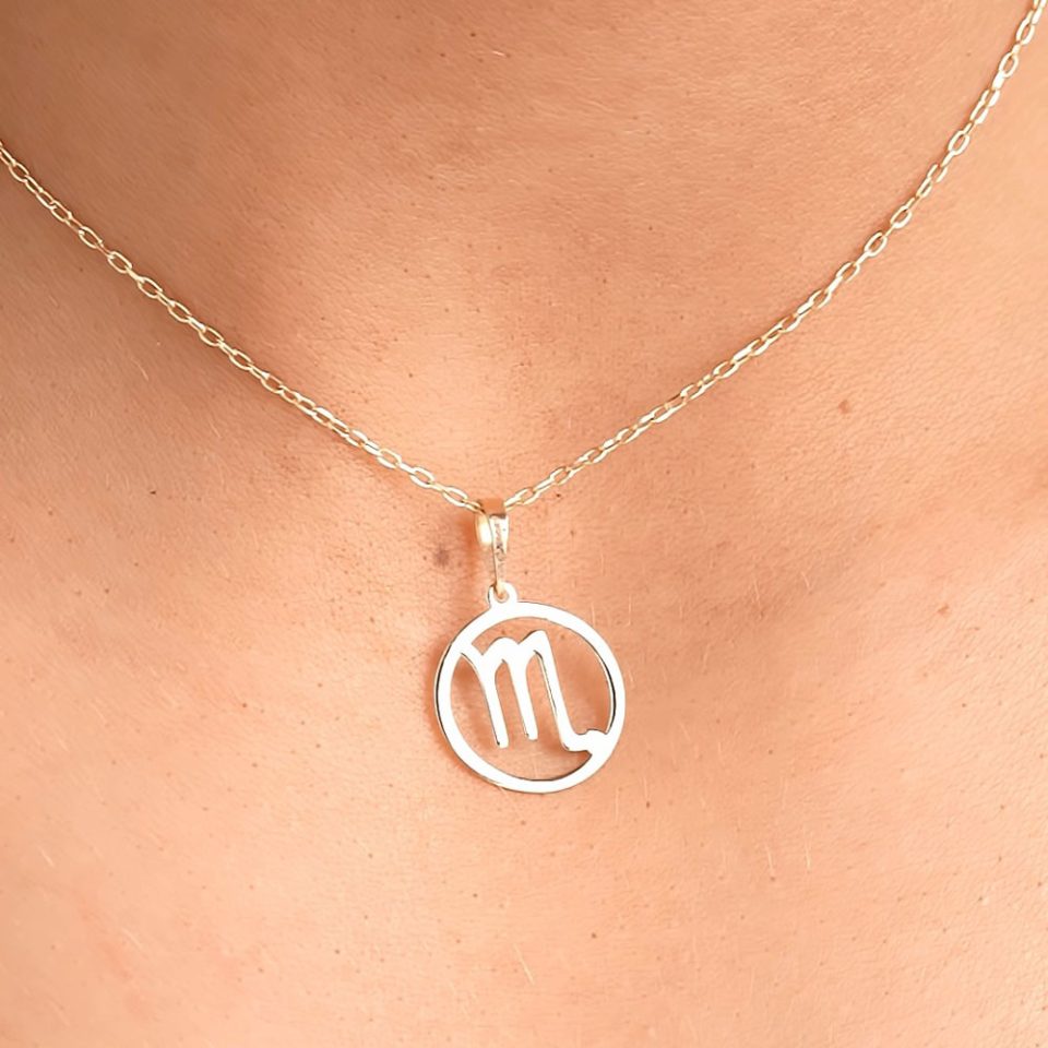 خرید پلاک طلا زودیاک آبان