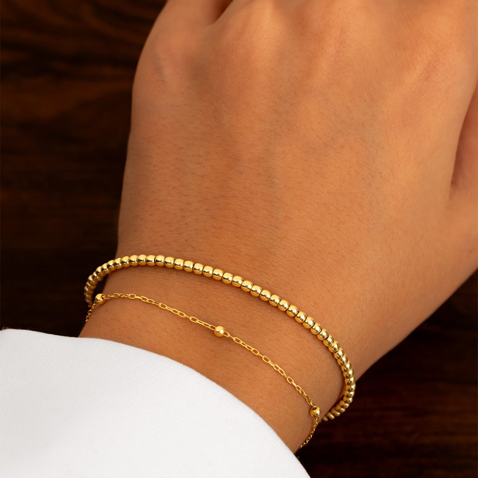 خرید النگو طلا تمام گوی پیوسته