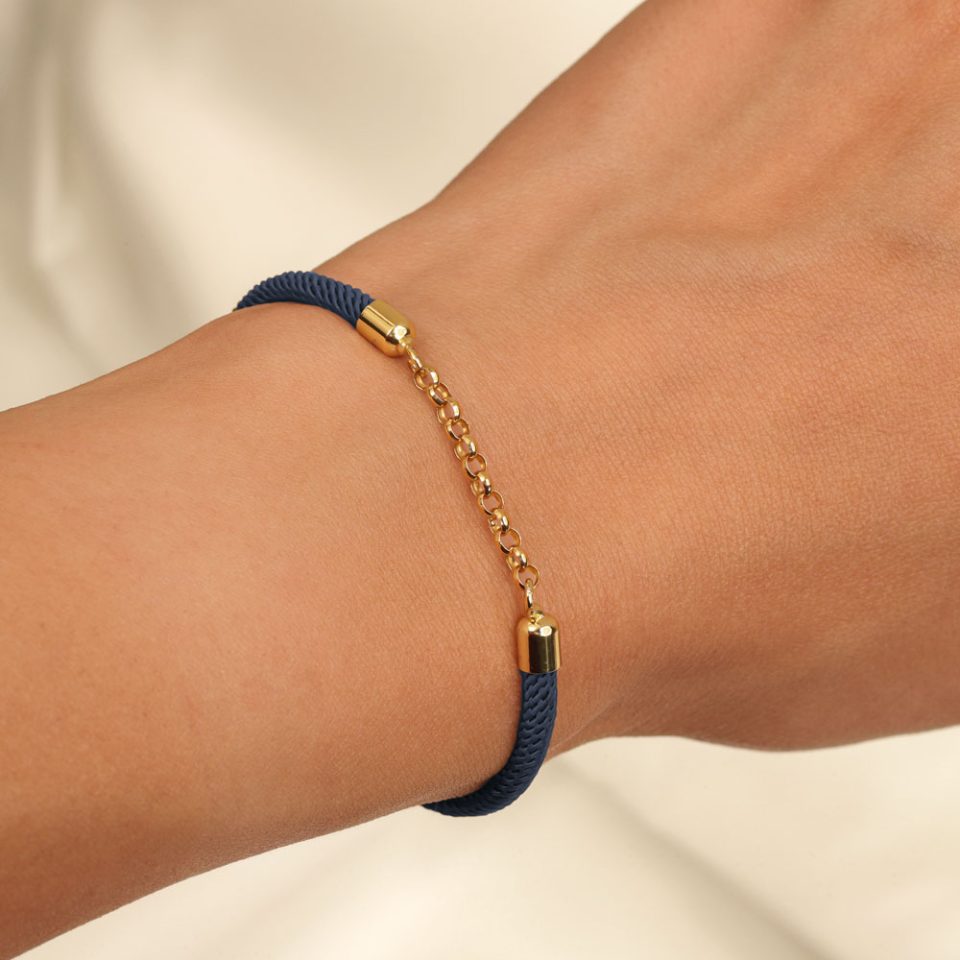 خرید دستبند طلا رولو 12 حلقه فانتزی