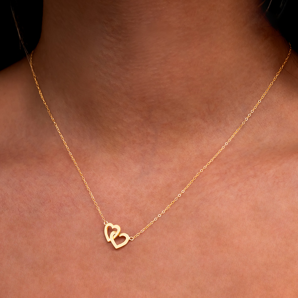 خرید گردنبند طلا قلب یونیکا
