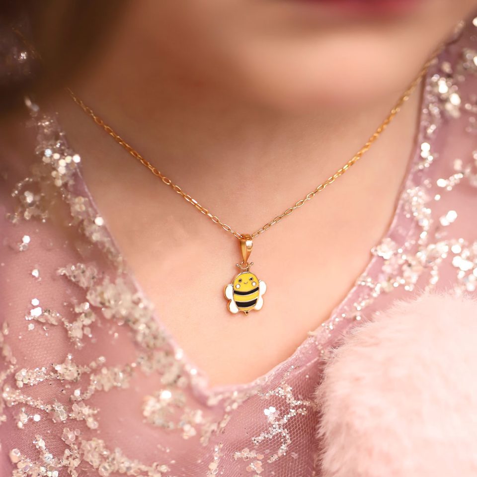 خرید پلاک طلا زنبور کندوان