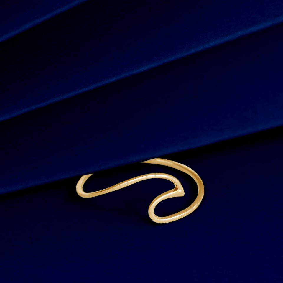 خرید انگشتر طلا موج دریا