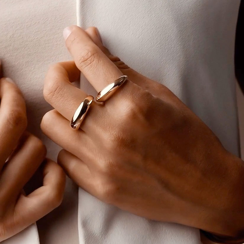 خرید انگشتر طلا آینه ای سیرکل