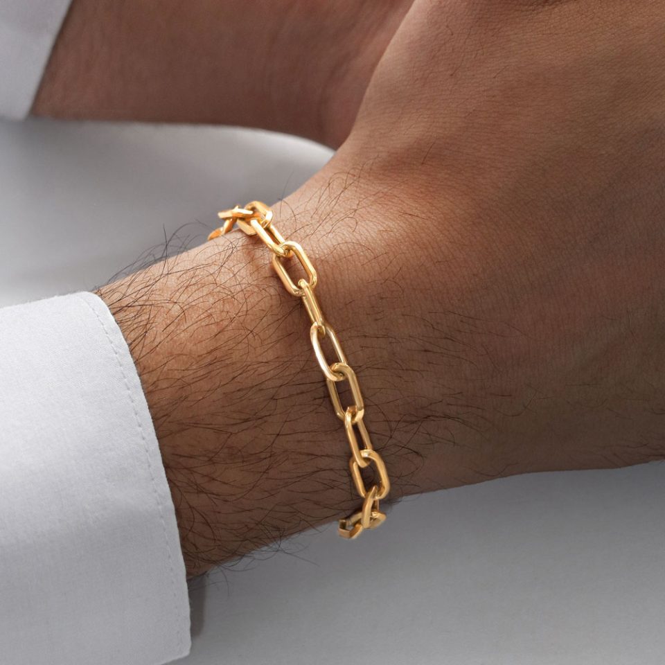 خرید دستبند طلا طرح هرمس