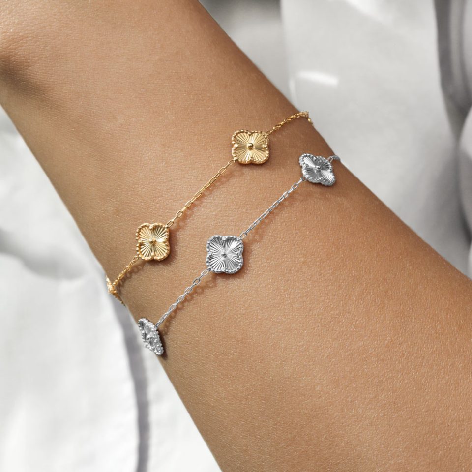 خرید دستبند طلا ونکلیف الحمبرا تاینی5