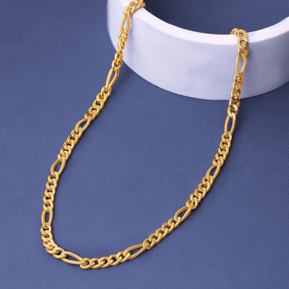 خرید گردنبند طلا فیگارو ماوی